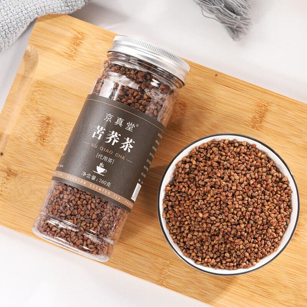 Black Yellow Buckwheat Herbal Tea 260g Premium Natural Tin Packaging