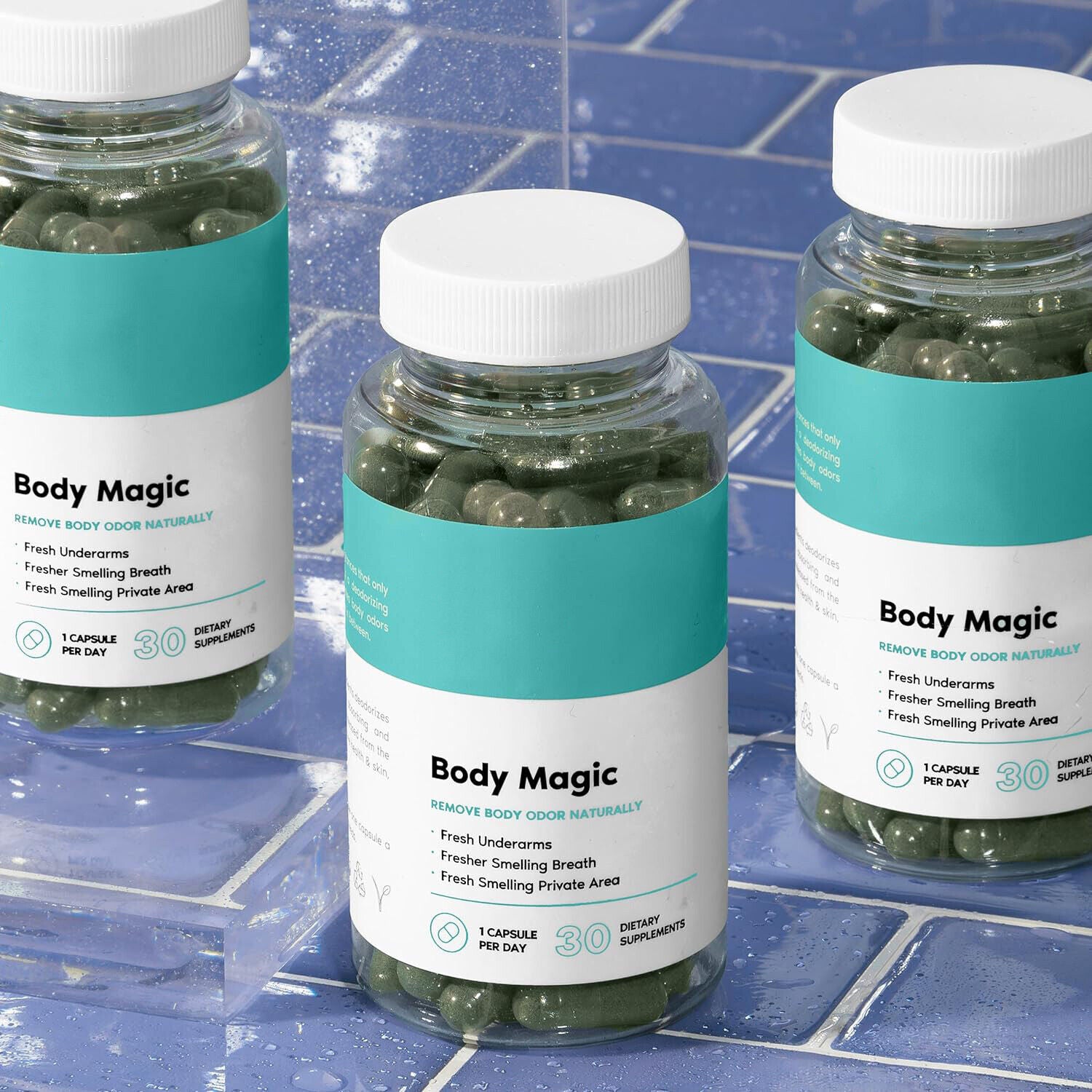 Natural Chlorophyll Capsules for Gut Health & Skin Detox Body Odor,30 Capsules Secondary image