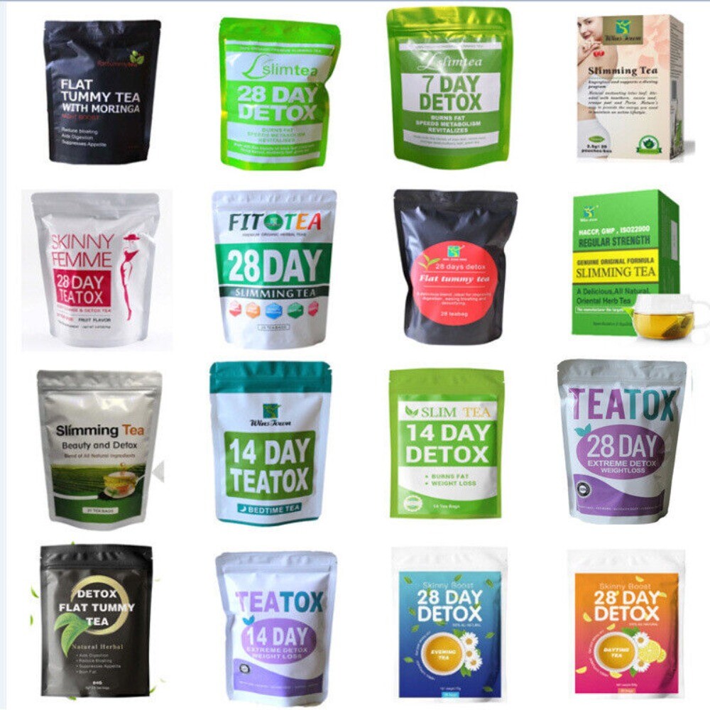 28 Day Slim Detox Tea Natural Weight Loss Flat Tummy Herbal Drink