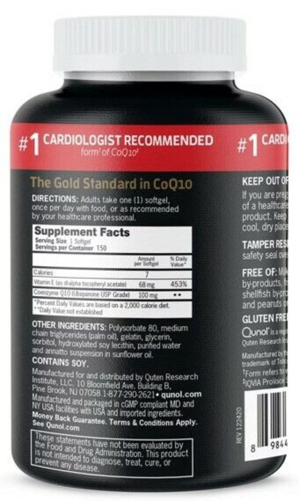 Qunol Ultra CoQ10 100mg Premium Antioxidant Supplement Heart Health Support Secondary image