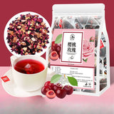 Creamy Rum Fruit Tea Strawberry Raspberry Cherry Rose Roselle Berry Tea