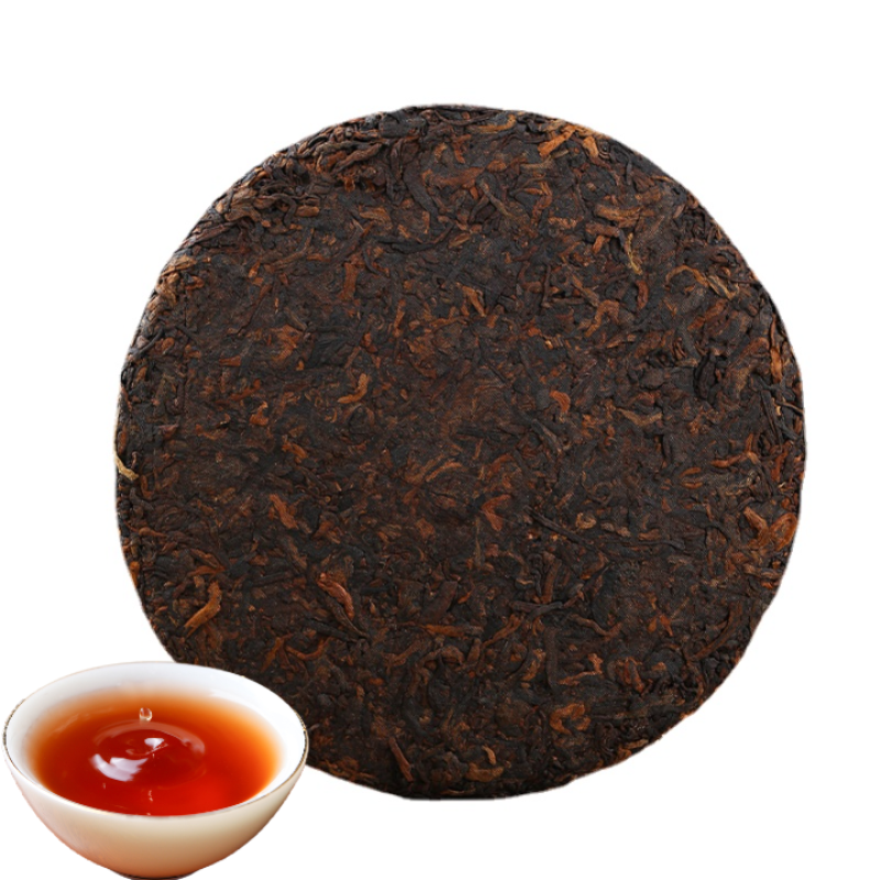 Yunnan Pu'er Tea Ripe Tea Palace Tribute Cake 357g Cake Tea Palace Big Bud