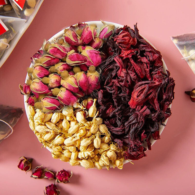 Rose Jasmine Hibiscus Blend Triple Flower Goddess Tea