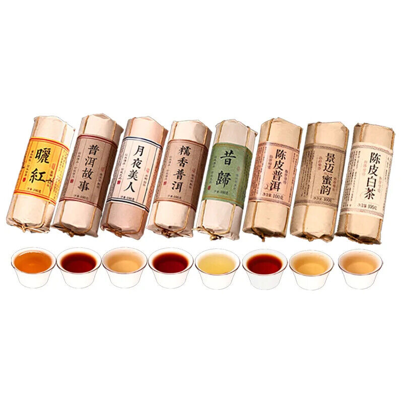 Yunnan Black Tea Yunnan Puer White Tea 8 Flavors 100 Gram Each Small Packing