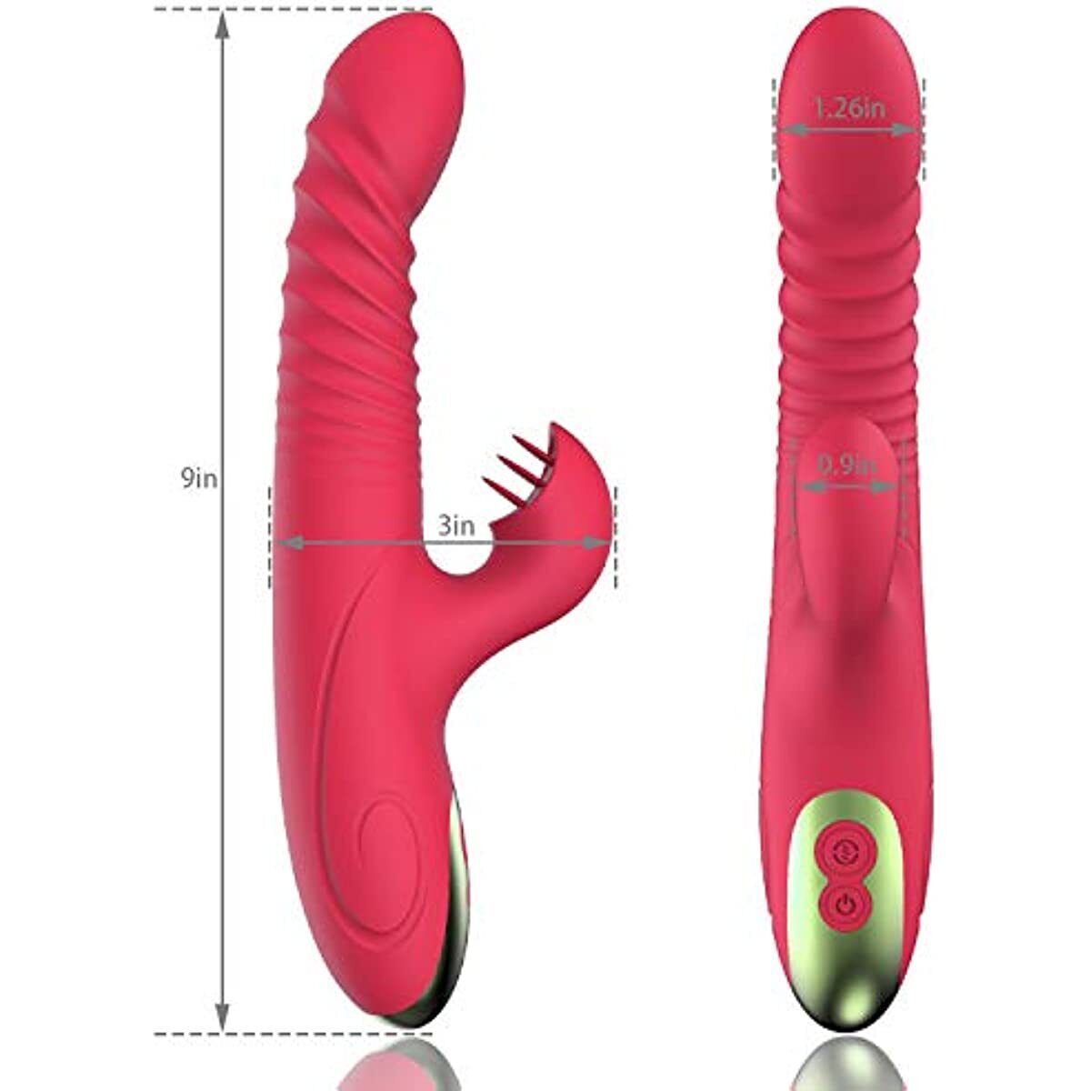 Rabbit Vibrator Sex Toy for Woman Vibrating Massager Waterproof USB Rechargeable