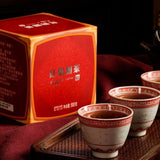 2022 Da Yi Menghai Ripe Pu-erh Cake 100g Red Tone Aged Yunnan Tea