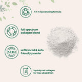 Multi Collagen Peptides Powder-HydrolyzedProtein Peptides (Type l,l,ll,v,X) 1LB