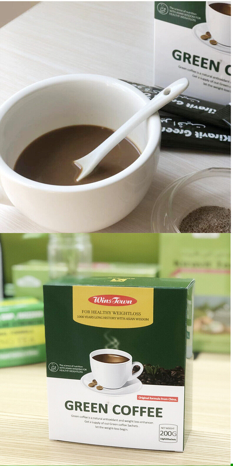 Fat Blaster Instant Weight Loss Coffee Slimming Green Coffee10g*20bags