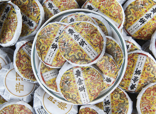 Spring Tea Ancient Tree Gold Cake Gold A Pu'er Tea Raw Tea Mini Small Cake Tea