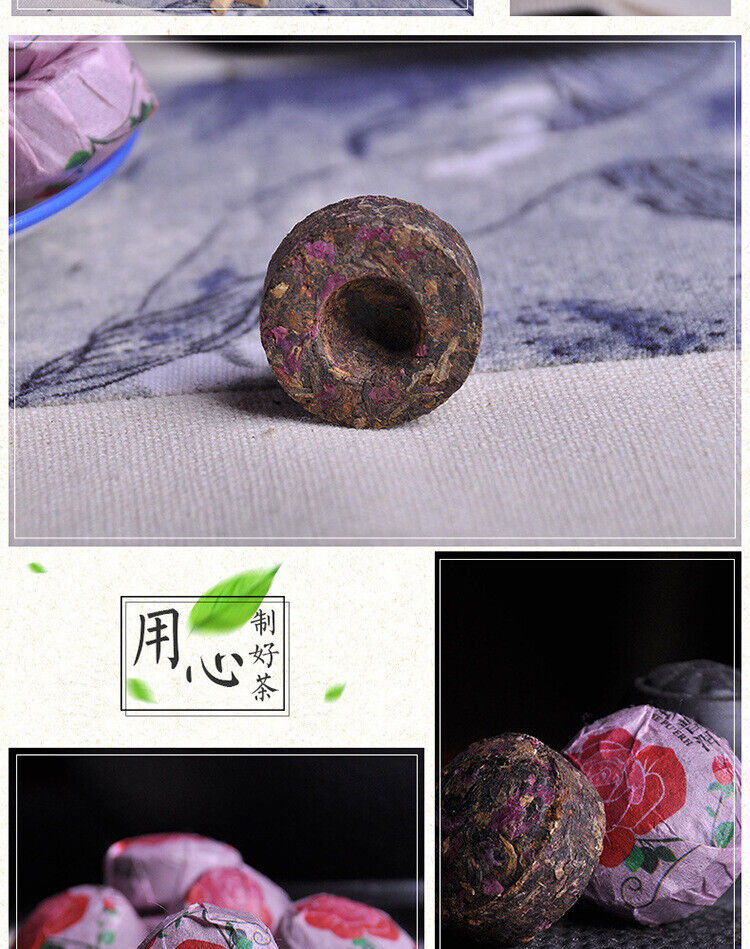 Rose Tuo Tea Puerh Ripe Tea Yunnan Rose Mini Tuo Tea Puerh Ripe Tea 500g/1.1lb