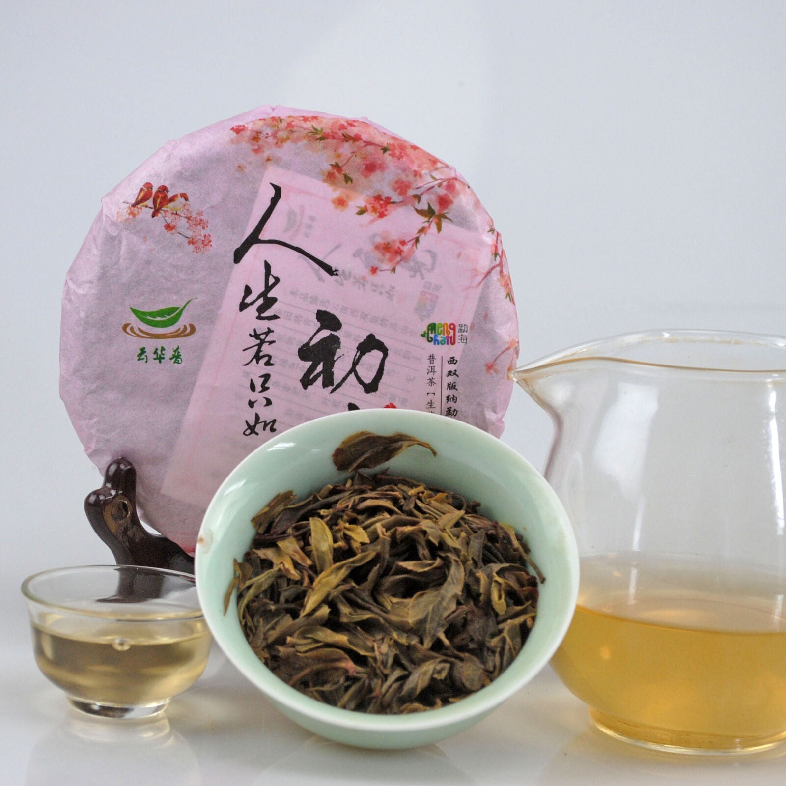 7-Year Aged Yiwu Baihuatan Raw Pu-erh Tea Cake 200g Sheng Tea Main image