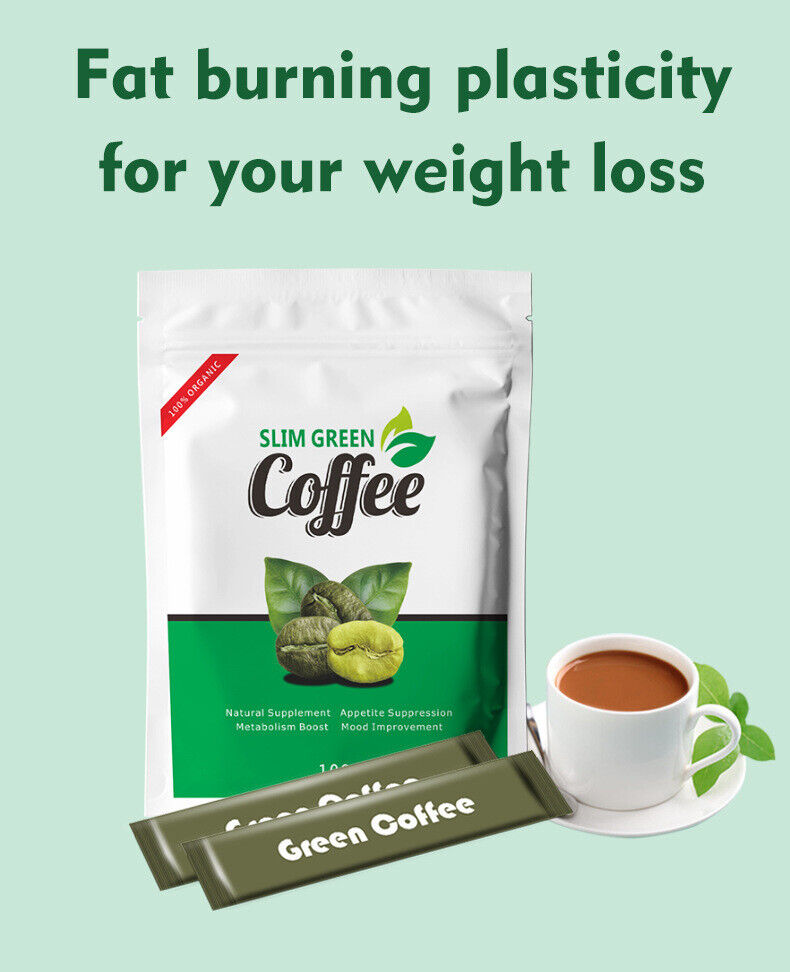 Slim Green Coffee with Ganoderma for Weight Control Slimming 10g*10 Packs