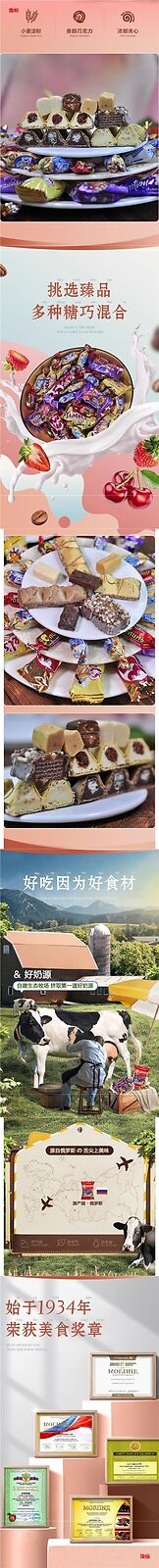 Russian Imported Chocolate Candy Mixed Nougat Purple Sugar Snack Treat