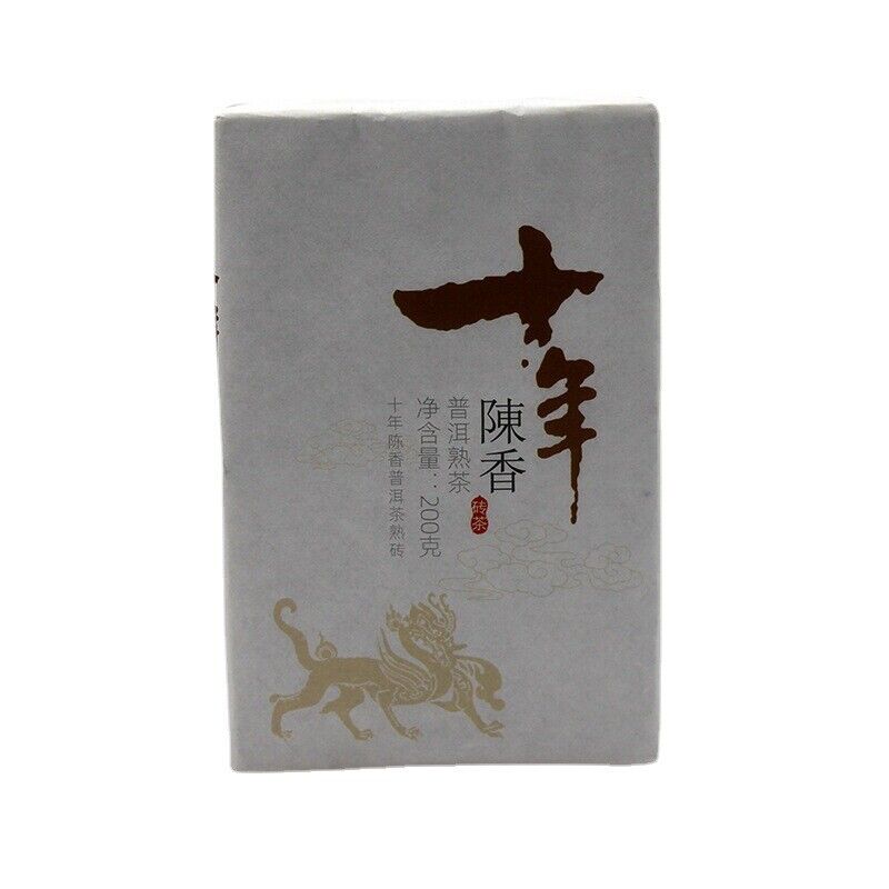 200g Yunnan Pu-erh Tea Brick Menghai Ripe Tea Ripe Pu Aged Old Tea Black Tea Main image