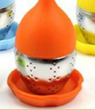 Food-grade Silicone Tea Strainer Herbal Spice Infuser Tea Filter Stainless Steel