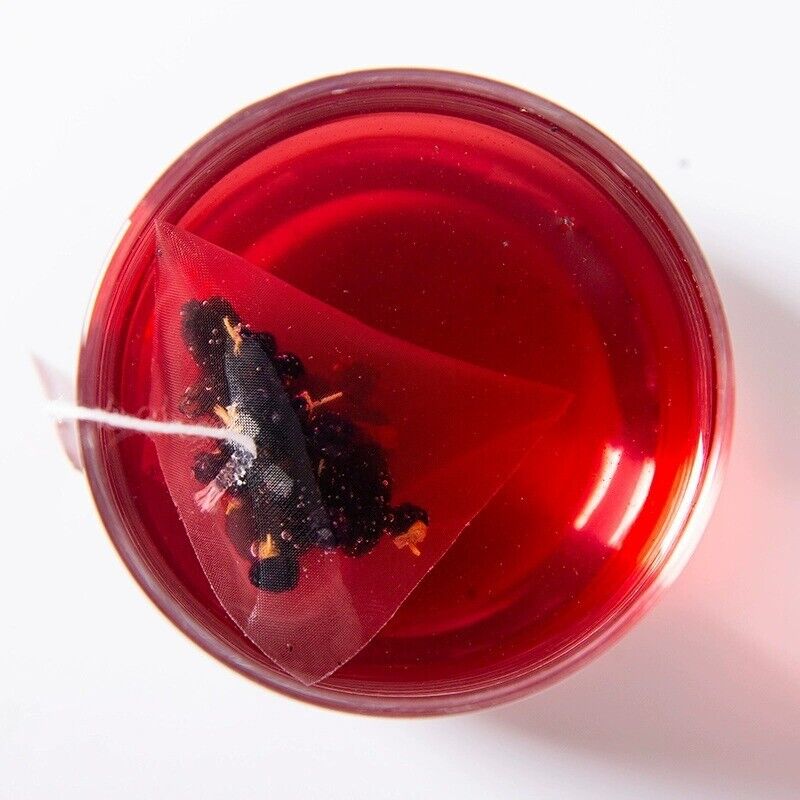 Blueberry, Mulberry & Black Goji Tea - Herbal Tea Bags for Women, Cold Brew