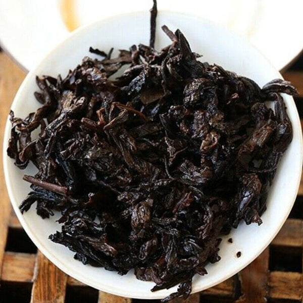 357g Ba Jiao Ting Li Ming 7590 Yunnan Qizibing Tea Aged Puer Tea Cake Ripe