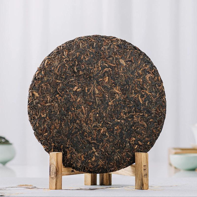 High-Quality Yunnan Pu'er Tea Ripe Tea Cake 357g Dingjiazhai Sealed Packaging Secondary image