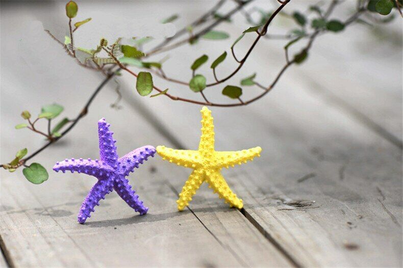 Figurine Mediterranean1pc Style Barbed Resin Starfish Crafts Artificial Figurine