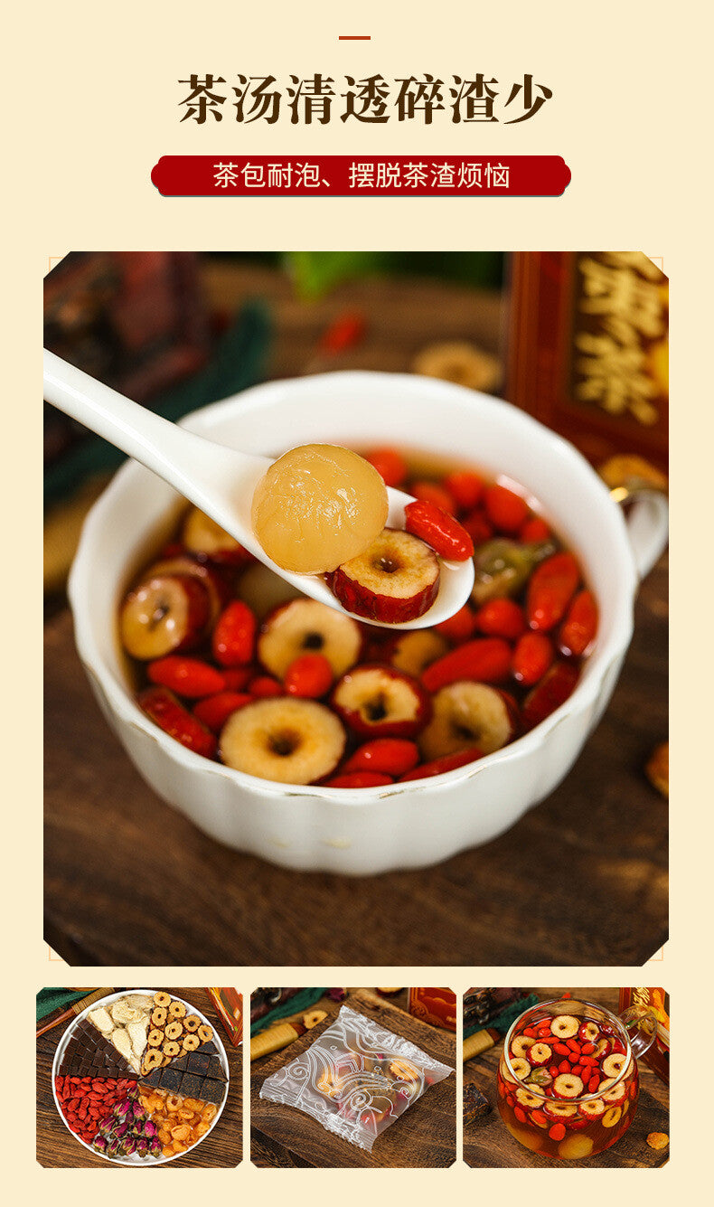 Natural Super Grade  Ajiao Black Sugar Ginger Jujube Tea Combination Health Tea