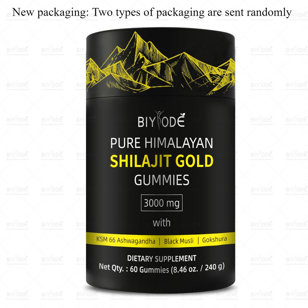 Stress Relief Pure Himalayan Shilajit Gummies | With Ashwagandha, Gokshura..