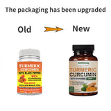 Turmeric With 95% Curcumin Joint and Muscle Pain Relief With Black Pepper