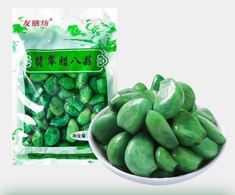 Laba Garlic Jade Garlic Fresh Green Garlic Pickled with Vinegar Shandong Special