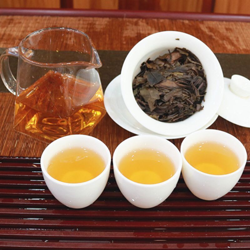 Fuding Gongmei white cake tea sun white tea Natural Puer Tea Cake 100g/3.52oz