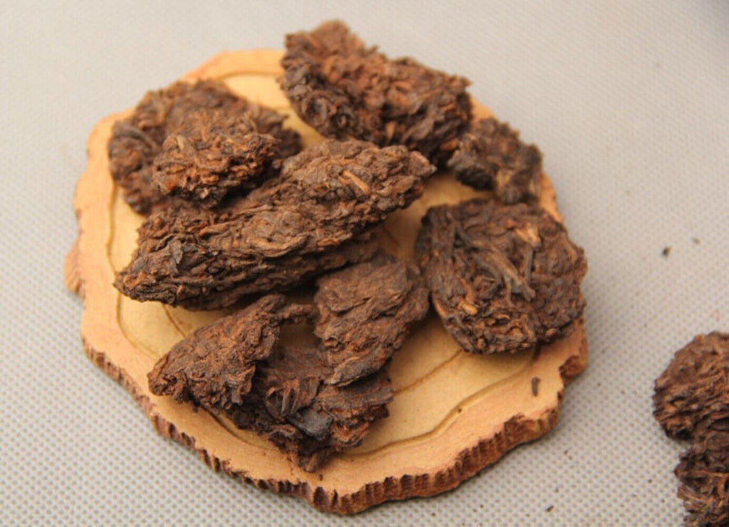 Supreme Aged Golden Buds Lao Cha Tou Pu'er Pu-erh Loose Tea Puer Ripe Shu 250g