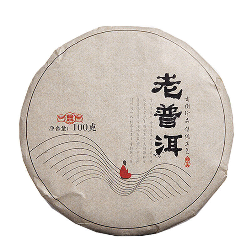 100g Yunnan Pu'er Tea Menghai Ripe Tea Old Pu'er Jiao Mu Ripe Tea Cake Main image