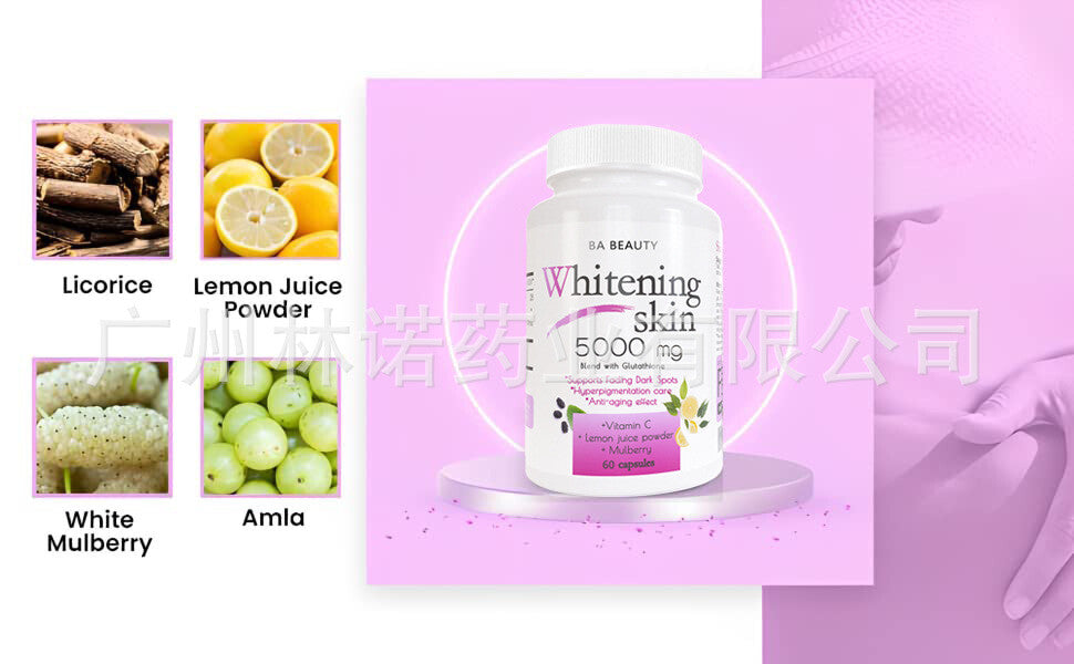 Whitening Skin 5000mg capsule|L-GLUTATHIONE PILLS-60/120caps
