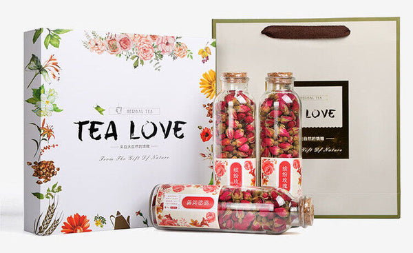 150G Rose tea, osmanthus box, flower fruit tea, gift box, flower tea