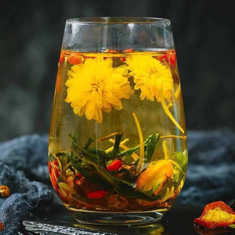 Chrysantheme, Wolfsbeere, Cassiasamentee Gesundheitserhaltender Teebeutel