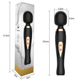 10 modes Powerful Personal Women Massage Wand Scepter Silicone Womens Massager