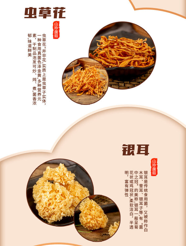 New Year Pack: Mushroom Dried Delicacies Box with Morel Specialty