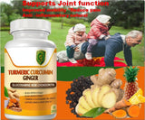 100% Natural Turmeric Curcumin  Arthritis Joint supportwith Ginger Black Pepper