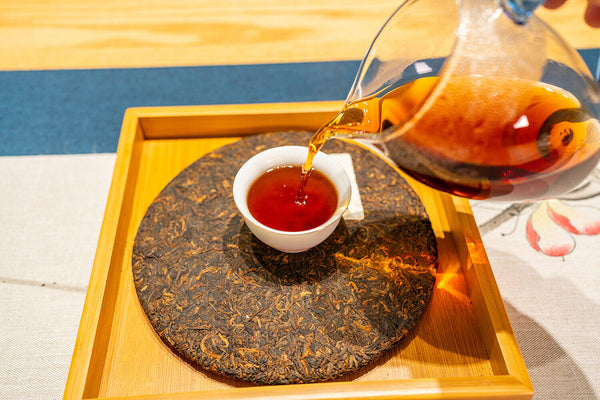 357g Puerh Ripe Tea Icelandic Tribute Cake Tea  Aged Ripe Puerh Seven Seed Cake