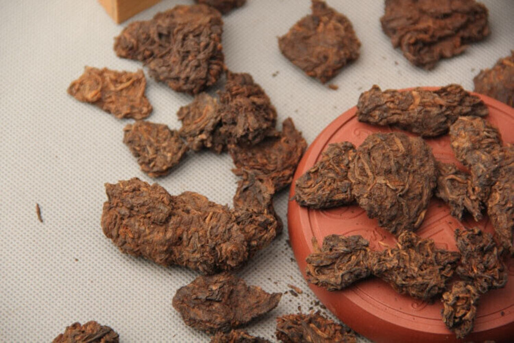 250g Supreme Aged Golden Buds Lao Cha Tou Pu'er Pu-erh Loose Tea Puer Ripe Shu