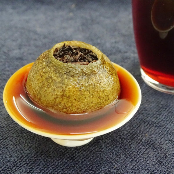 Xinhui Raw Sun-dried Xiaoqingkang Palace Puerh Ripe Tea Tinned Lemon Red Tea500g