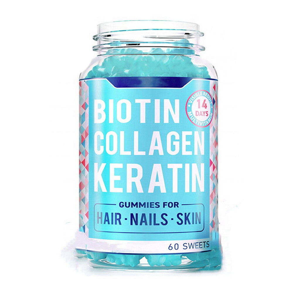 Hot Biotin Hair Gummies Biotin Hair Gummies Hair Nails 60 Capsules Main image