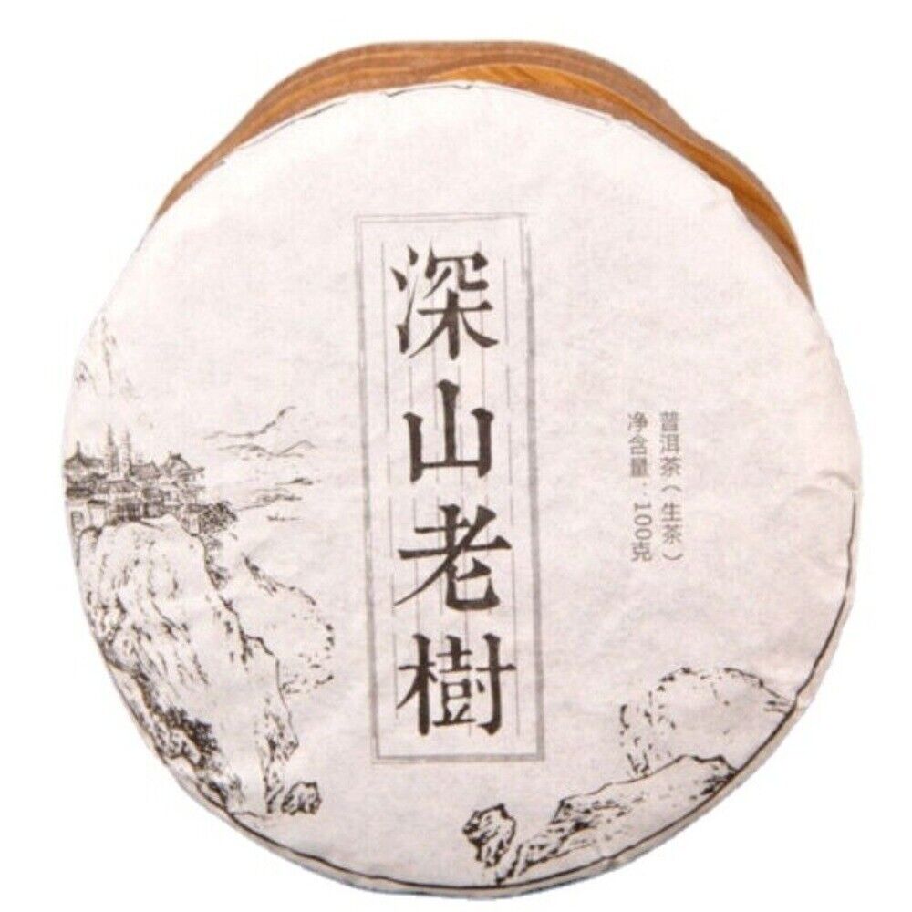 Organic Raw Pu-erh Tea Cake 100g Handmade Traditional Old Tree Yunnan Puer