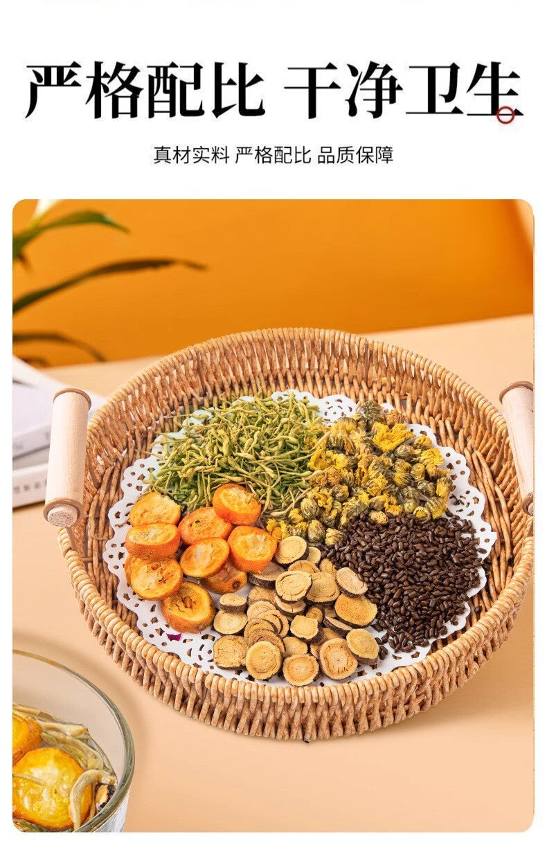 Dandelion, Kumquat, Rose,Honeysuckle Chrysanthemum Tea Bags for Late-Night Drink
