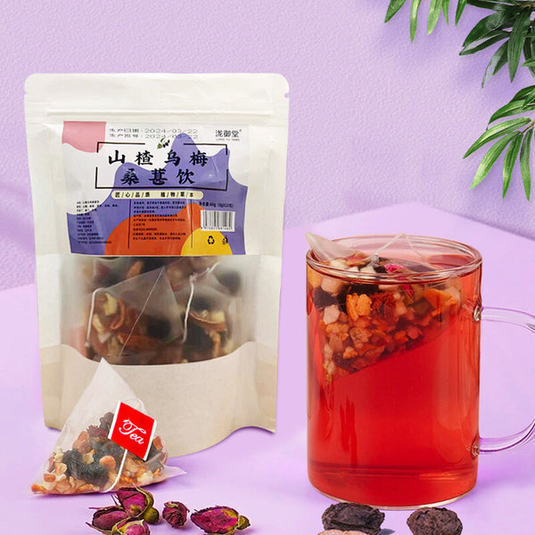 Mulberry Hawthorn Ume Tea Triangular Bags Live Stream Wholesale