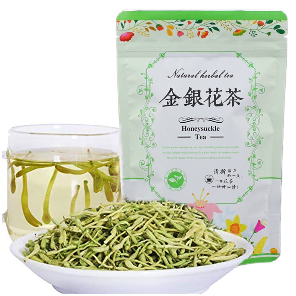 45g Honeysuckle Tea Wild Lonicera Japonica Loose Buds Flower Herbal Tea100% Secondary image