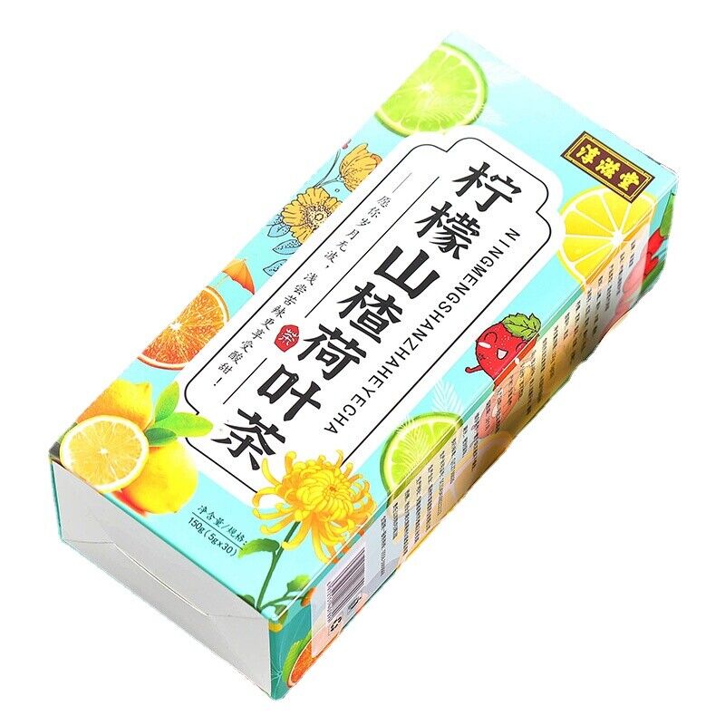 Lemon Hawthorn Lotus Leaf Tea 16 Flavors Health Non-Fat Tea 150g