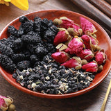 Dietary Supplement Black Goji Berry Mulberry Rose Tea - Rich in vitamins