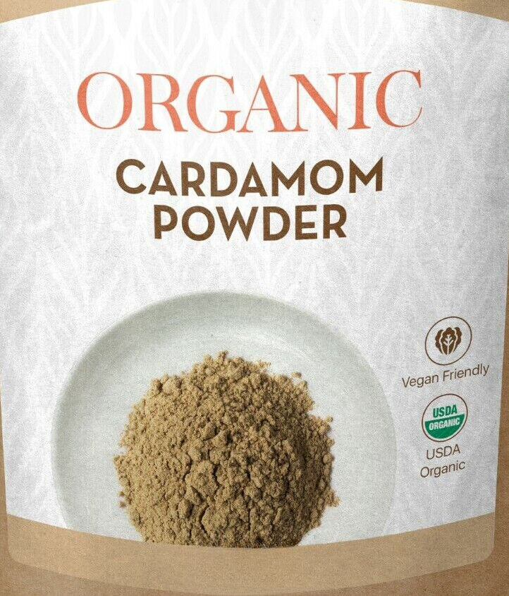 Organic Ground Cardamom Powder - Pure Green Cardamom Spice - 3.53OZ Main image