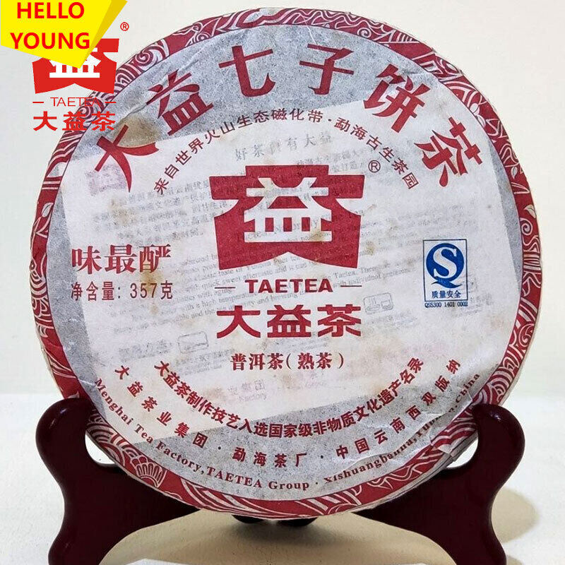 TAETEA Ripe puer tea Batch 101 Weizuiyan shu puerh Top tea brand tea 357g Secondary image