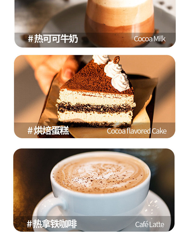 Raw Cocoa Powder Punch Pure Cocoa Powder Chocolate Powder Ketogenic 120g