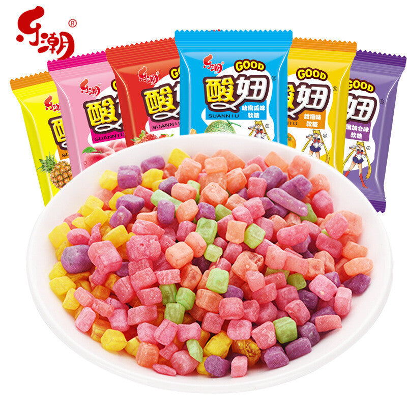 Various flavors to choose from sour gummies, a must-have snack for leisure time